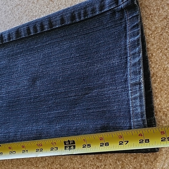David Kahn Lauren Dark Wash Straight Leg Size 4 - Picture 12 of 14
